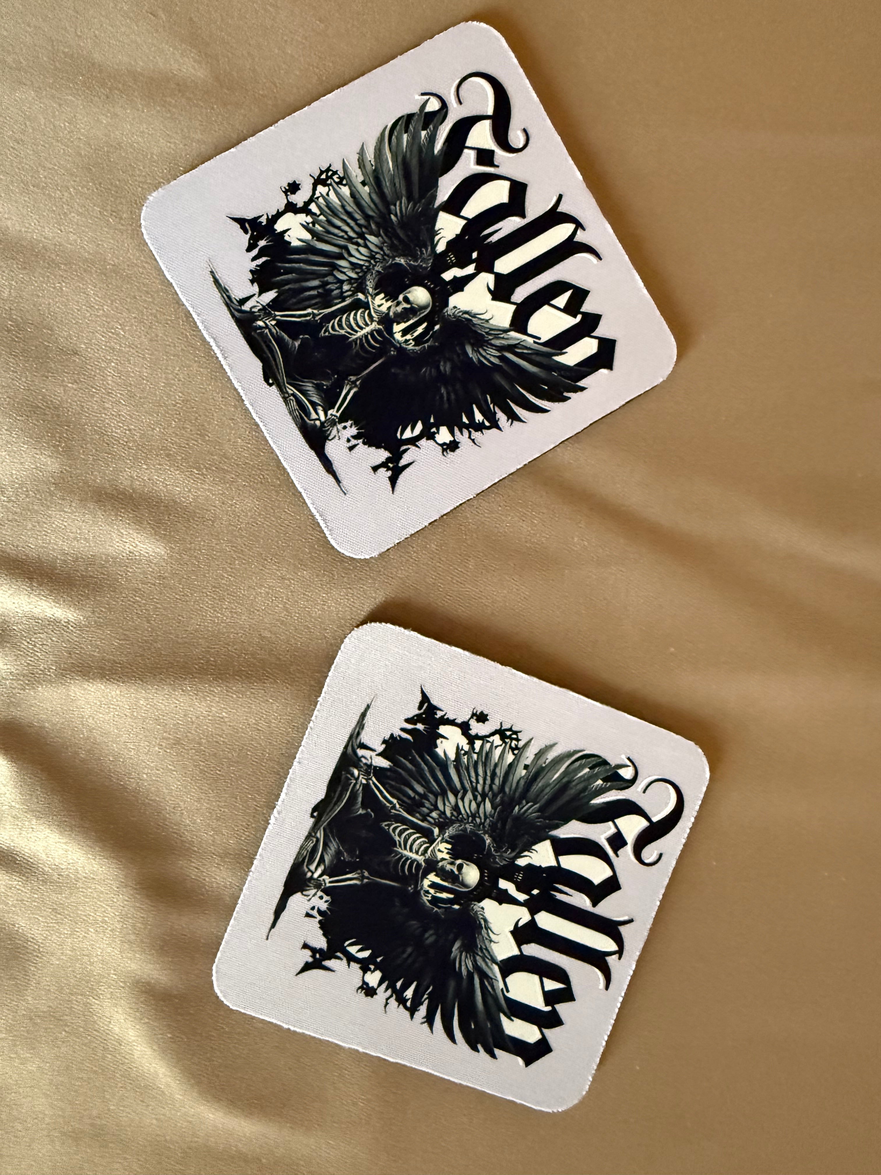 (Sample) coasters made by hand (4pack-is $5.00)(2pack-is $3.00