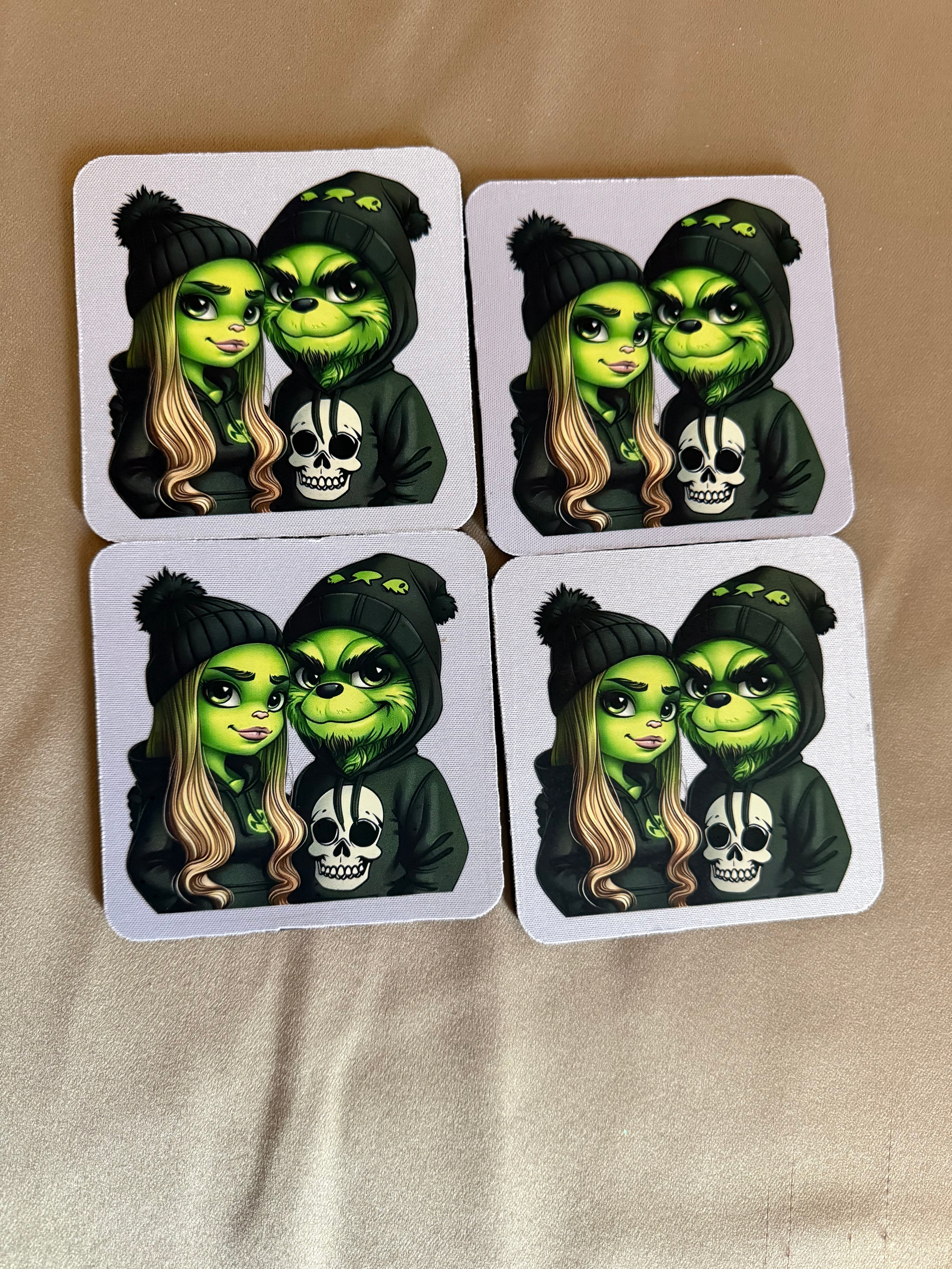 (Sample) coasters made by hand (4pack-is $5.00)(2pack-is $3.00